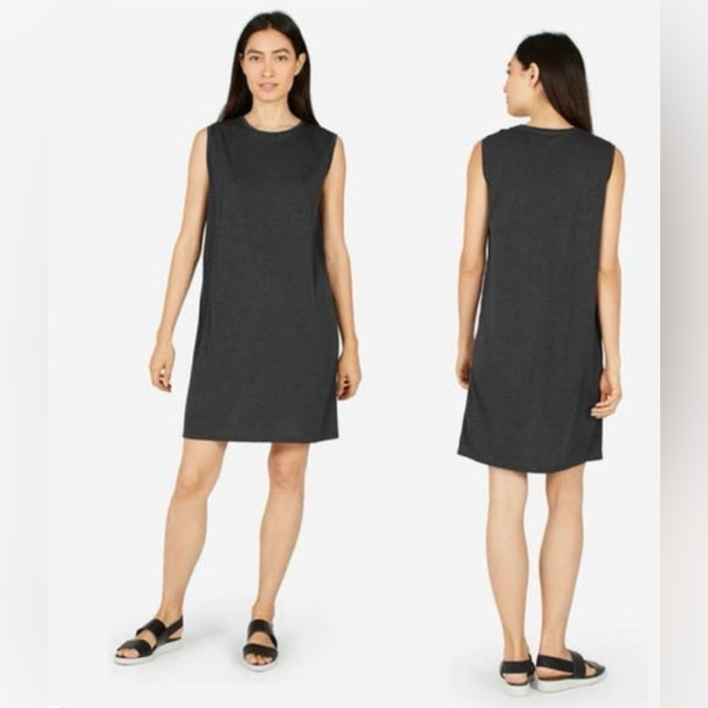 Everlane Lyocell Tank Dress Grey